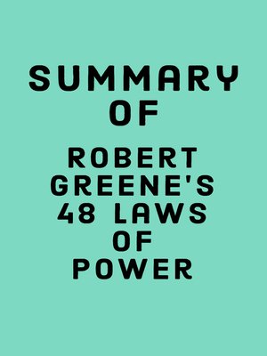 cover image of Summary of Robert Greene's 48 Laws of Power